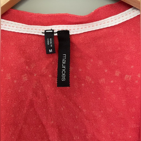 Maurices // Pink Pattern Cardigan - Picture 2 of 4